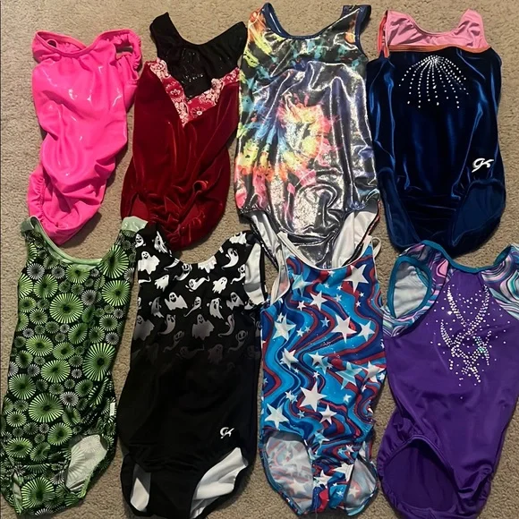 8 gymnastics leotards - Picture 1 of 9